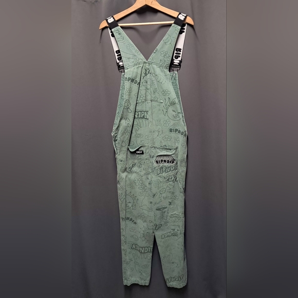 Rip N Dip Scribble Print Overalls Size 32 - Picture 4 of 7